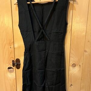 Pull&Bear Black Backless Dress